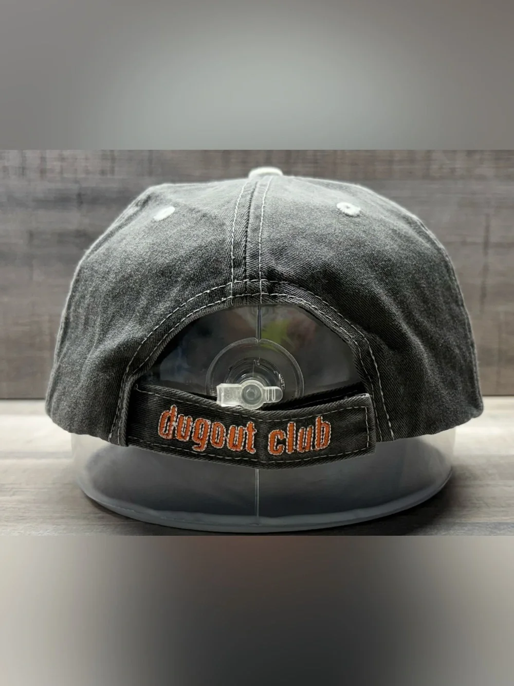 2000s Baltimore Orioles Dugout Club BD&A Gray Strapback Youth Hat Cartoon Bird